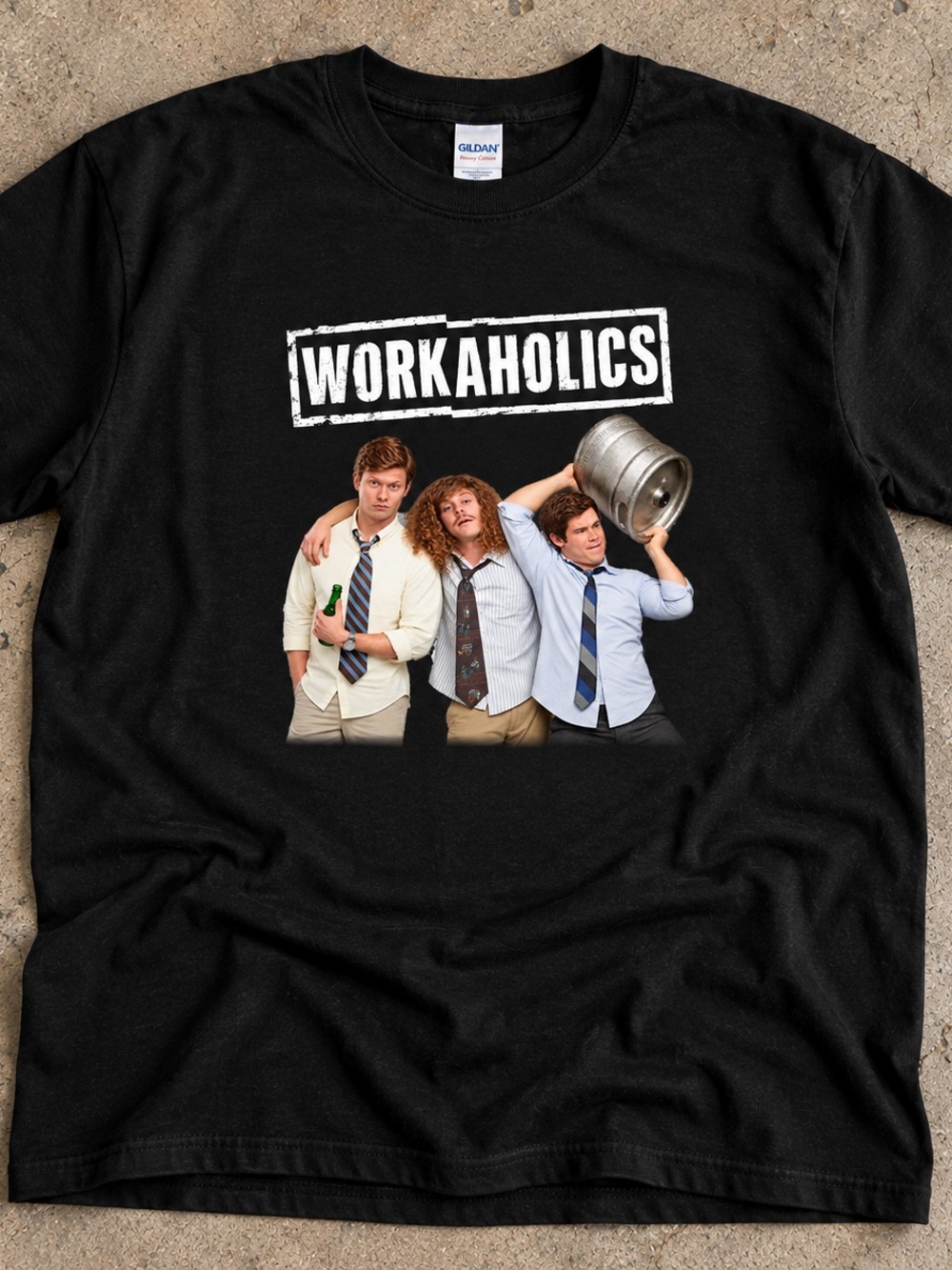 Workaholics Let’s Get Weird Black Graphic T-Shirt Comedy TV Show Tee